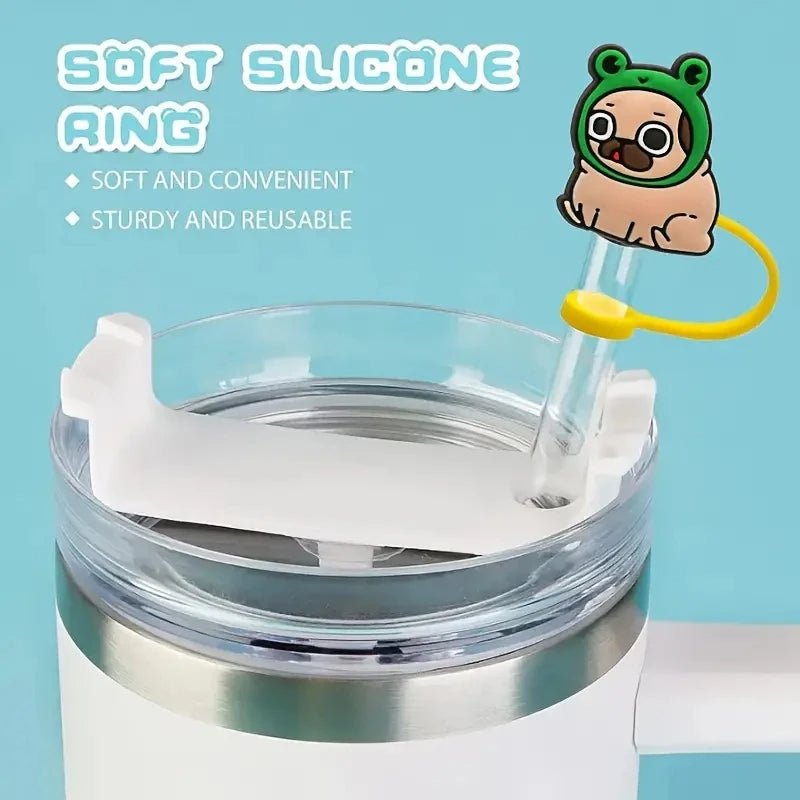 1 PIECE SILICONE STRAW TOPPER...WORKS WITH STANLEY TUMBLERS
