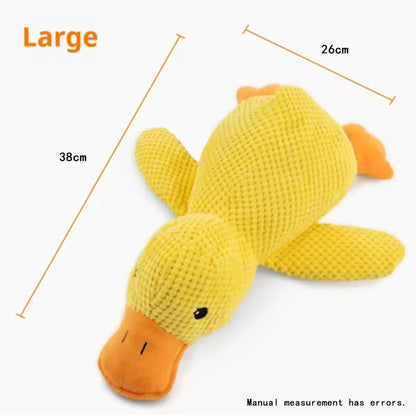 Cute Dog Toy Stomping Duck Bite Resistant Grinding Teeth Cleaning Large Dog Interactive Entertainment Puppy Boredom Plush Toy