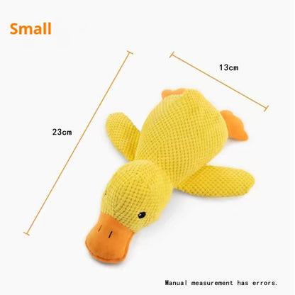 Cute Dog Toy Stomping Duck Bite Resistant Grinding Teeth Cleaning Large Dog Interactive Entertainment Puppy Boredom Plush Toy